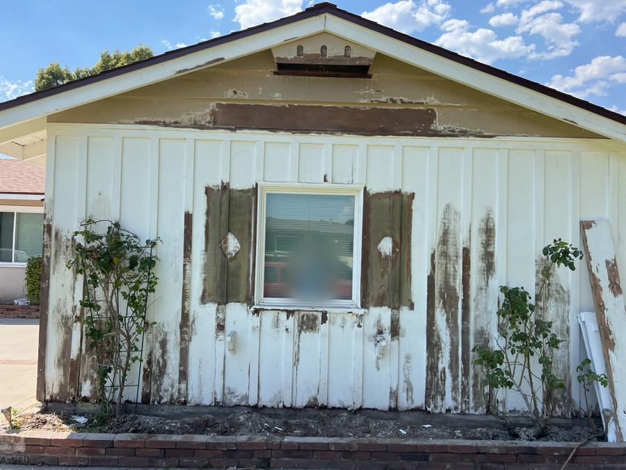 Before: Exterior paint, San Gabriel